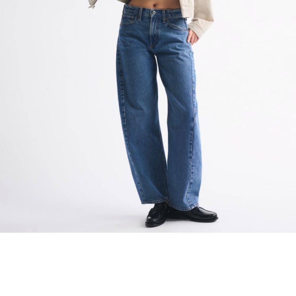 Abercrombie The Barrel Jean Curve Love mid rise Sz 29